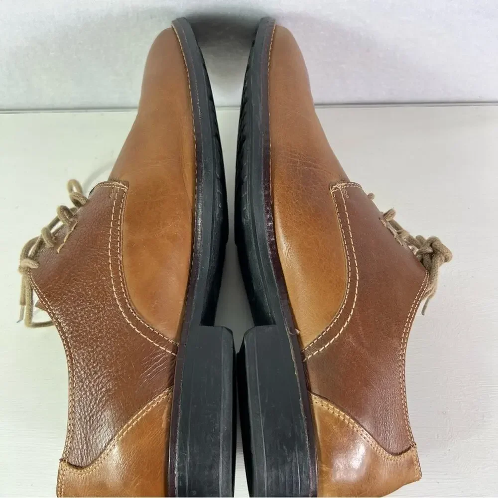 Sandro Moscolini Shoe Mens 9 Brown Oxford Leather Toe Cap Lace up